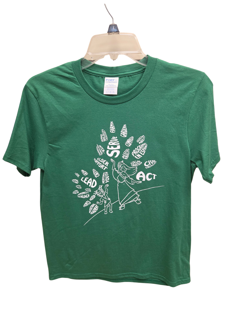 Mission Values T-Shirt – We Lead, We Serve, We Act